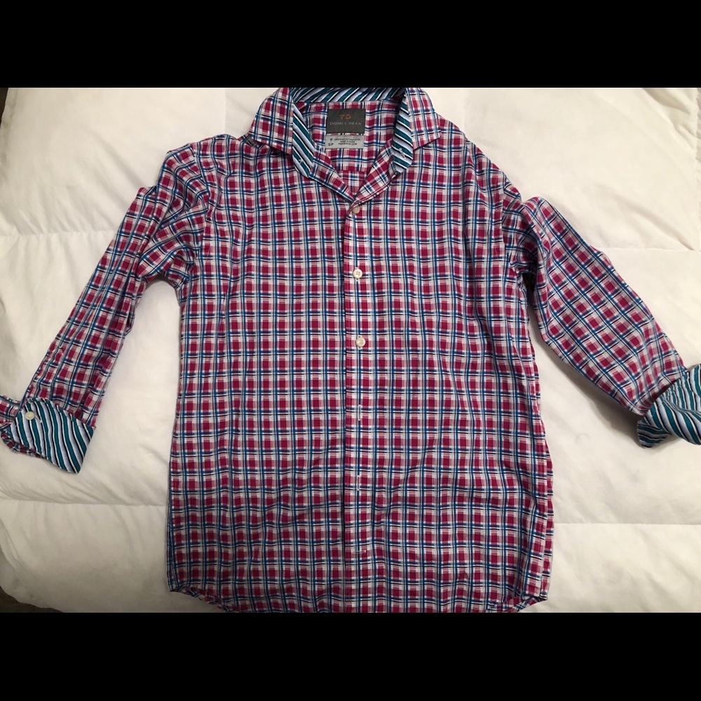 Boys Thomas Dean dress shirt. Size 8.